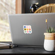 Load image into Gallery viewer, Waterproof Vinyl Sticker - Retro Floral Grid
