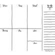Load image into Gallery viewer, Whimsical Weekly Planner Printable – Black &amp; Pink Options
