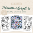 Load image into Gallery viewer, Flowers and Scripture: A Digital Coloring Book
