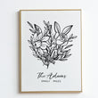 Load image into Gallery viewer, Custom Birth Flower Bouquet Print
