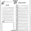 Load image into Gallery viewer, Whimsical Daily Planner Printable – Black &amp; Pink Options
