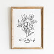 Load image into Gallery viewer, Custom Birth Flower Bouquet Print

